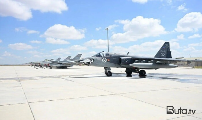  Azərbaycanın Su-25-ləri təlimə cəlb olundu - Foto  