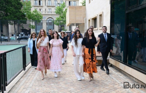 Leyla və Arzu Əliyevalar Dənizkənarı Milli Parkda... - Foto