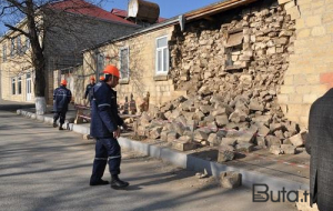 Şamaxıda zəlzələ: evlərə ziyan dəyib, dağıntılar var - Foto
