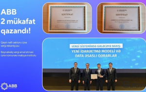 ABB Dövlət Vergi Xidmətinin 2 mükafatını qazandı