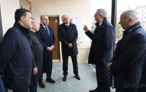 Rəsmilər Xocavənddə təmir olunmuş fərdi evdə - Foto