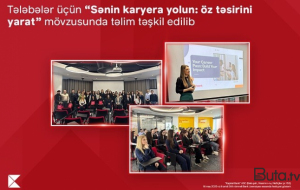 “Sənin karyera yolun: öz təsirini yarat” mövzusunda təlim keçirildi