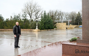 İlham Əliyev Şamaxıda səfərdədir - Foto