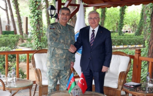 Zakir Həsənov Yaşar Gülərlə görüşdü - Foto