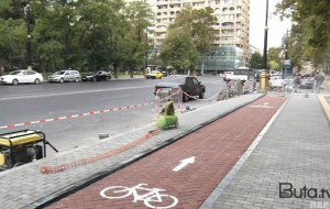 Daha bir küçə və prospektdə velosiped zolaqları salındı - Foto