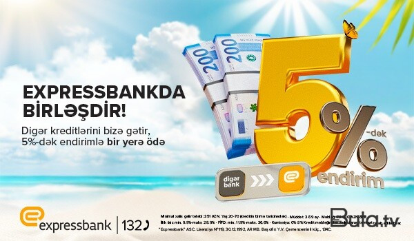  Bir neçə banka borcu olanlar üçün fürsət – illik 5%-dək endirim!  