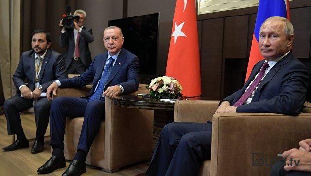  Ərdoğan, Putin və Lukaşenko görüşdü - Foto  