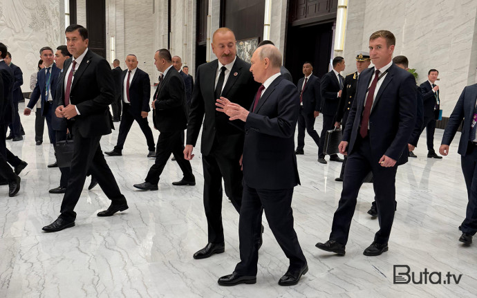  İlham Əliyev Putinlə söhbət etdi - Video - Fotolar  