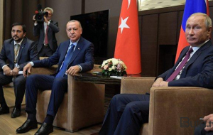 Ərdoğan, Putin və Lukaşenko görüşdü - Foto