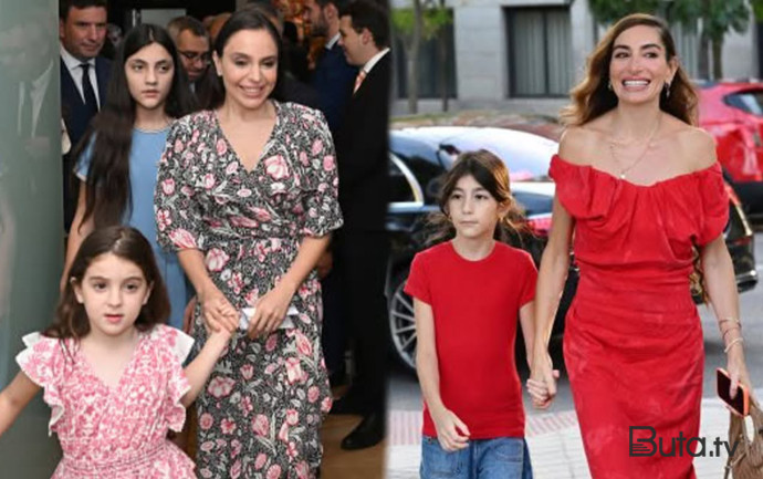  Leyla və Arzu Əliyevalar qızları ilə Madriddə - Fotolar  