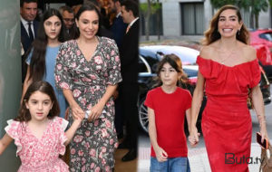 Leyla və Arzu Əliyevalar qızları ilə Madriddə - Fotolar