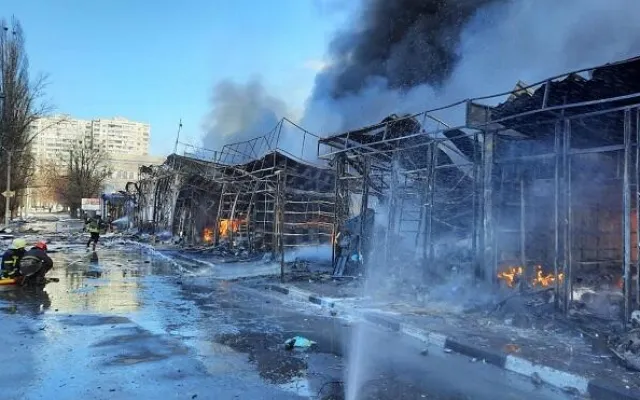 Rusiya Xarkovu vurdu: 3 ölü, 25 yaralı