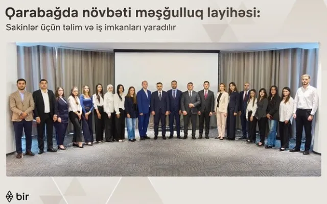Qarabağ sakinləri üçün yeni məşğulluq layihəsinə start verildi