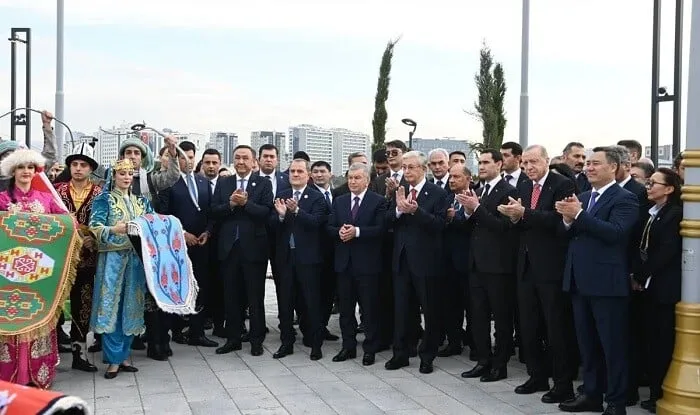 Ceyhun Bayramov türk liderlərlə parkın açılışında - Foto