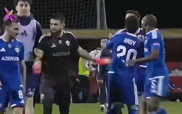 “Qarabağ”ın futbolçuları oyun zamanı dalaşdılar - Foto