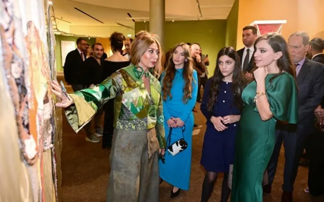 Leyla və Alyona Əliyevalar açılış mərasimində - Foto